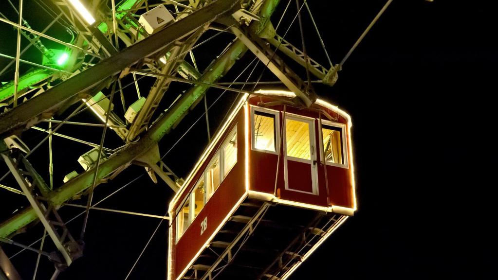Wien - Gondel am Riesenrad bei Nacht